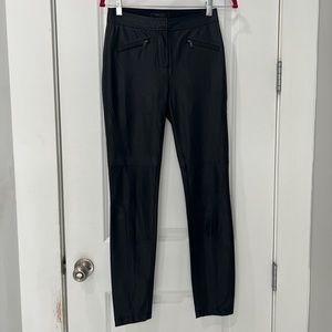 BCBGMaxAzria Black Leather Pants New BCBG